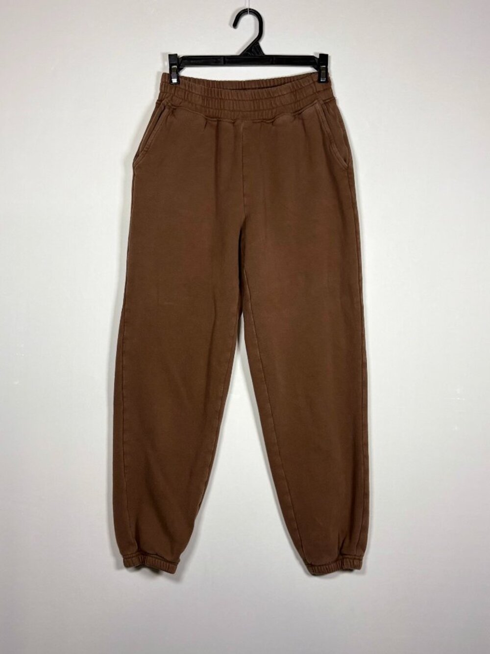 American Eagle Washed Brown High Waisted Fleece Jogger Sweatpants Womens Size XS